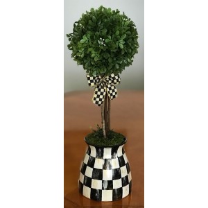 MY OWN Hand Painted Courtly Topiary with MacKenzie-Childs Ribbon Bow   232889483575